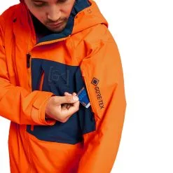 Burton [ak] Gore-Tex Cyclic Schneejacke Clownfish Orange/Dress Blue Herren -Snowboards Verkäufe burton ak gore tex cyclic jacket 10002108802 01 gross