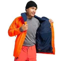 Burton [ak] Gore-Tex Cyclic Schneejacke Clownfish Orange/Dress Blue Herren -Snowboards Verkäufe burton ak gore tex cyclic jacket 10002108802 04 gross
