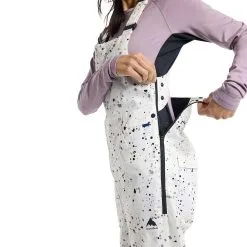 Burton Avalon Bib Skilatzhose Stout White Spatter Damen -Snowboards Verkäufe burton avalon bib pant 17143106964 04 grossjLBEHUA0BsSbD