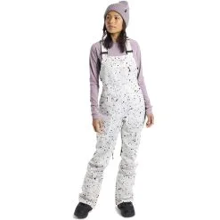 Burton Avalon Bib Skilatzhose Stout White Spatter Damen