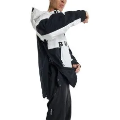 Burton Frostner Anorak Snowboardjacke Stout White/True Black Herren -Snowboards Verkäufe burton frostner anorak 21470102101 01 gross