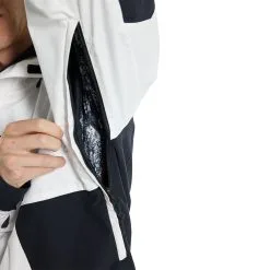 Burton Frostner Anorak Snowboardjacke Stout White/True Black Herren -Snowboards Verkäufe burton frostner anorak 21470102101 02 gross