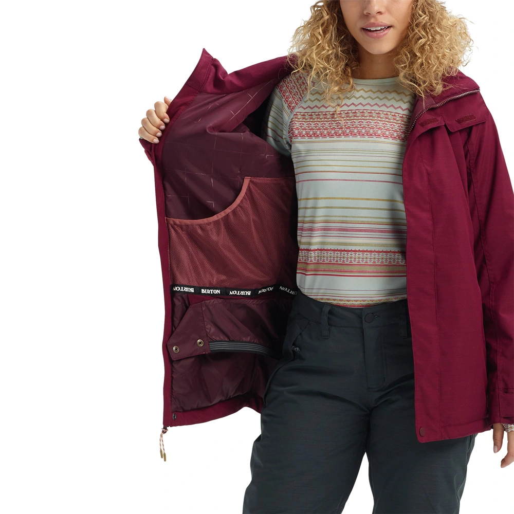 Burton Jet Set Wintersportjacke Port Royal Heather Damen – Bild 2