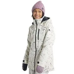 Burton Lelah Snowboardjacke Stout White Spatter Damen
