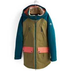 Burton Prowess Skijacke Shaded Spruce/Martini Olive/Persimmon Damen -Snowboards Verkäufe burton prowess jacket 10083108303 04 gross
