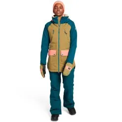 Burton Prowess Skijacke Shaded Spruce/Martini Olive/Persimmon Damen -Snowboards Verkäufe burton prowess jacket 10083108303 05 gross