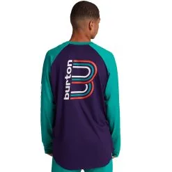 Burton Roadie Tech Mid Layer Parachute Purple/Dynasty Green Herren -Snowboards Verkäufe burton roadie tech tee 15377105500 parachute purple 03 gross