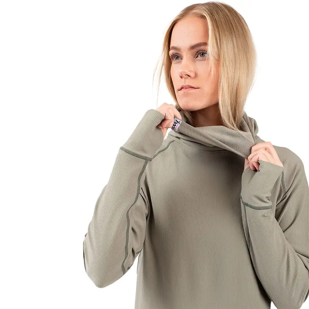 Eivy Icecold Gaiter Rib Funktionsshirt Faded Oak Damen 4 Eivy Icecold Gaiter Rib Funktionsshirt Faded Oak Damen – Bild 2