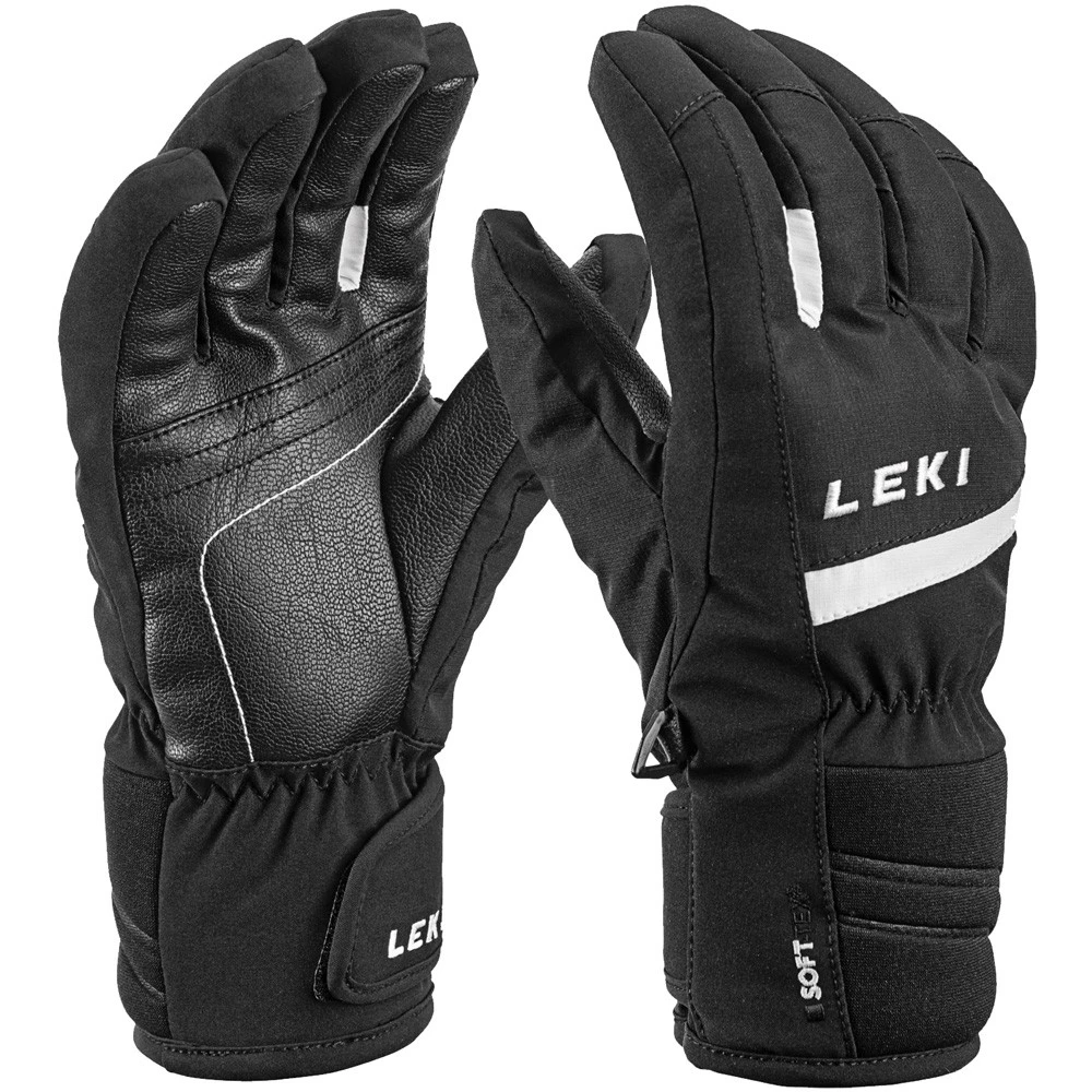 Leki Max Junior Skihandschuhe Black/White Kinder 3 Leki Max Junior Skihandschuhe Black/White Kinder