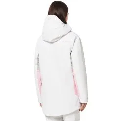 Oakley Beaufort RC Insulated Snowboardjacke White/Lunar Rock/Pink Flower Damen -Snowboards Verkäufe oakley beaufort rc insulated foa500280 9n8 01 grosszBOI3Sm3Vm9L4