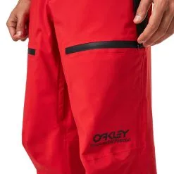 Oakley TNP Lined Shell Skihose Red Line Herren -Snowboards Verkäufe oakley tnp lined shell pant foa400944 465 red 04 gross