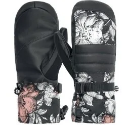 Picture Anna Mitts Fausthandschuhe Peonies Black Damen