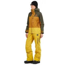 Picture Sylva 3L Schneejacke Dark Golden Damen -Snowboards Verkäufe picture sylva jacket wvt261 dark golden 01 gross