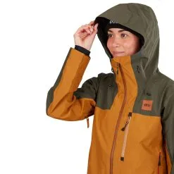 Picture Sylva 3L Schneejacke Dark Golden Damen -Snowboards Verkäufe picture sylva jacket wvt261 dark golden 02 gross