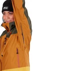 Picture Sylva 3L Schneejacke Dark Golden Damen -Snowboards Verkäufe picture sylva jacket wvt261 dark golden 06 gross