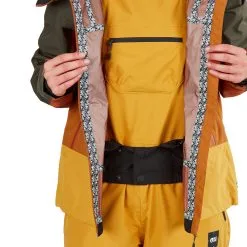 Picture Sylva 3L Schneejacke Dark Golden Damen -Snowboards Verkäufe picture sylva jacket wvt261 dark golden 07 gross