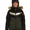 Rehall Karina-R Skijacke Olive Melange Damen -Snowboards Verkäufe rehall karina 60017 4010 grossDUVwyi2hs5Y73