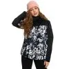 Roxy Jetty Block Snowboardjacke True Black/Black Flowers Damen -Snowboards Verkäufe roxy jetty block erjtj03357 kvj1 gross