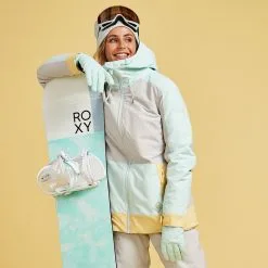 Roxy Ravine Skijacke Grey/Türkis Damen -Snowboards Verkäufe roxy ravine jacket erjtj03392 sfv0 06 gross