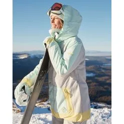 Roxy Ravine Skijacke Grey/Türkis Damen -Snowboards Verkäufe roxy ravine jacket erjtj03392 sfv0 07 gross