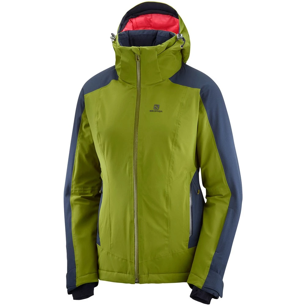 Salomon Brilliant Wintersportjacke Avocado/Night Sky Damen 3 Salomon Brilliant Wintersportjacke Avocado/Night Sky Damen