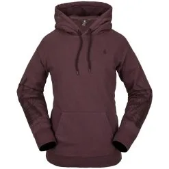 Volcom Costus Kapuzenpullover Black Plum Damen