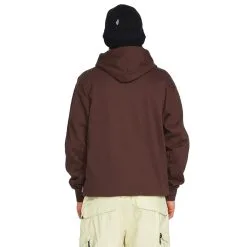 Volcom D.I. Fleece Hoodie Brown Herren -Snowboards Verkäufe volcom di fleece g4152304 brn 03 gross