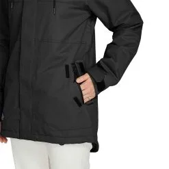 Volcom Fawn Insulated Schneejacke Black Damen -Snowboards Verkäufe volcom fawn insulated jacket h0452308 blk 05 gross58wlkippWd9sa