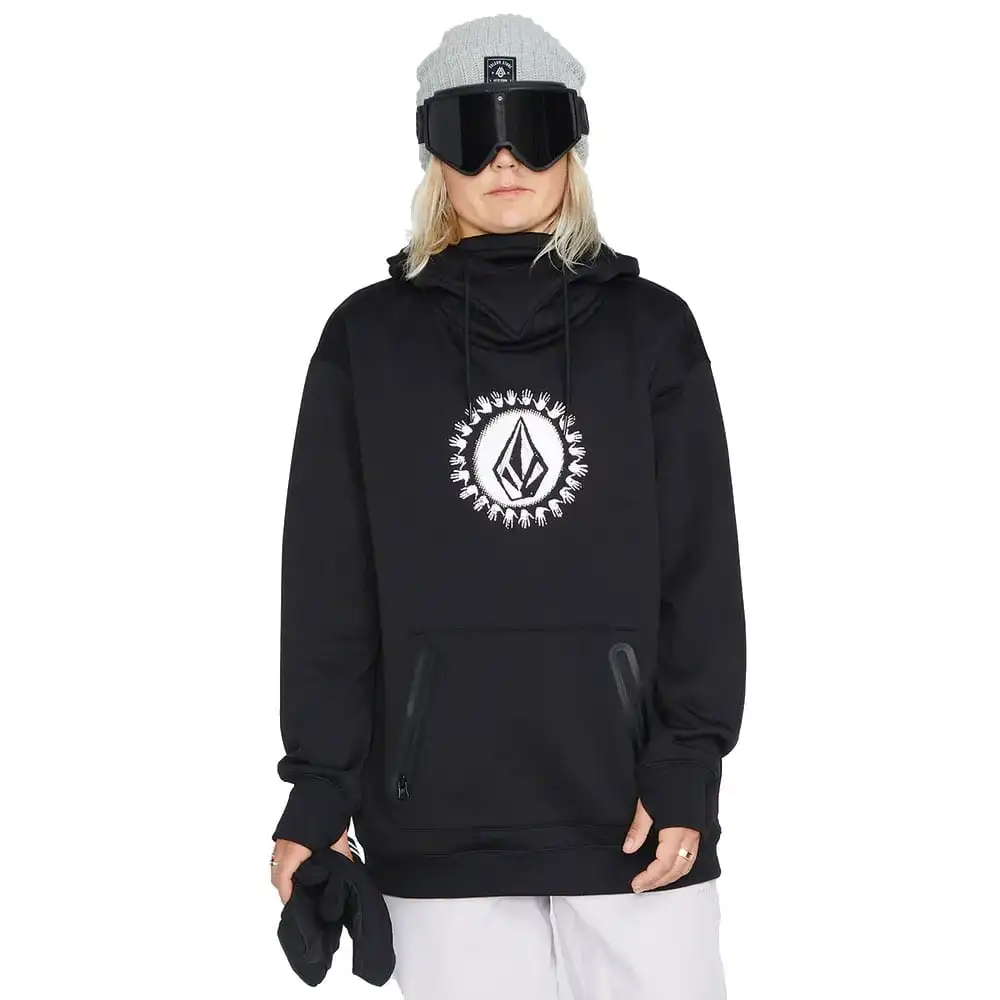Volcom Spring Shred Kapuzensweatshirt Black Damen 5 Volcom Spring Shred Kapuzensweatshirt Black Damen – Bild 3